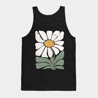 Boho Daisy Flower Tank Top